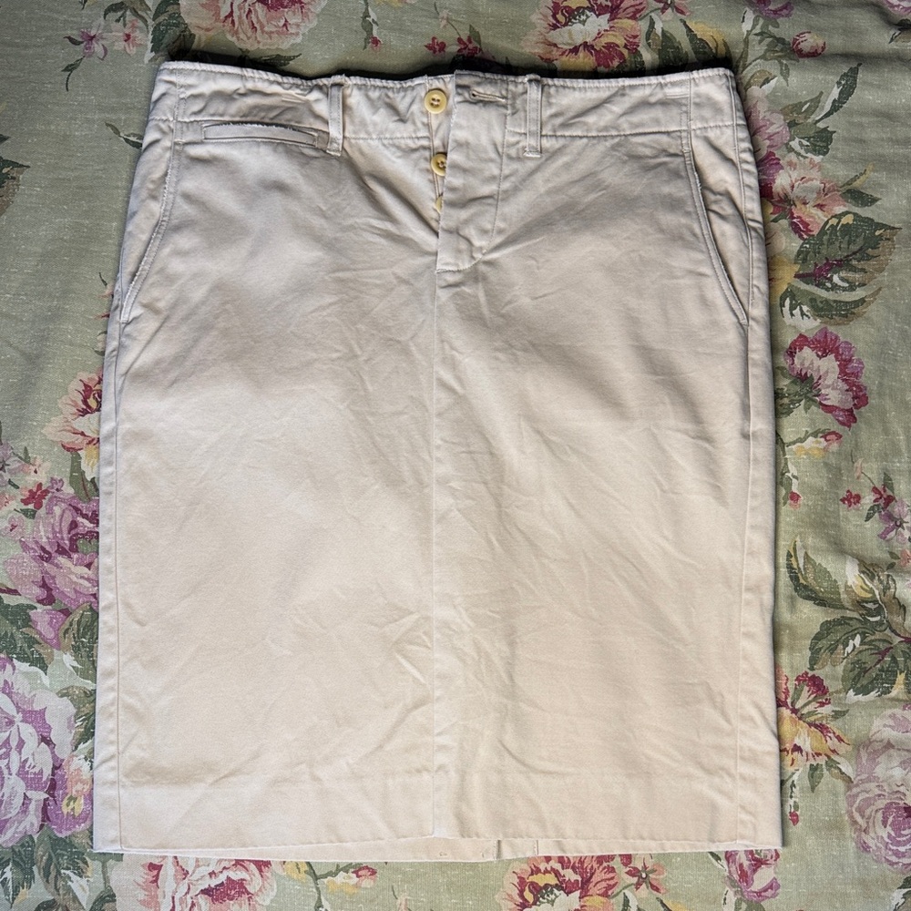 Vintage Ralph Lauren Tan Pencil Skirt